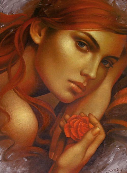 Артур Брагинский -  "Гламур" - портрет, живопись, красота женщины, брагинский, девушка, картина - оригинал