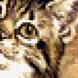 Предпросмотр схемы вышивки «Котёнок и пчёлы» (№194672)