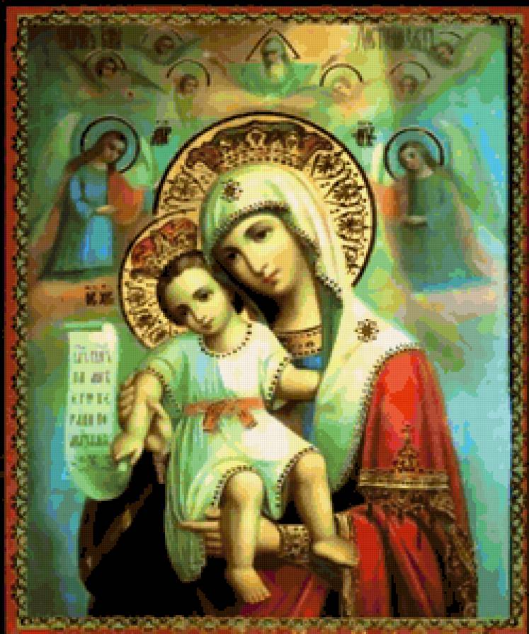 Икона Божией Матери    Милующая - святые, дева, иконы, ангел, дева мария, икона, религия, божество - предпросмотр