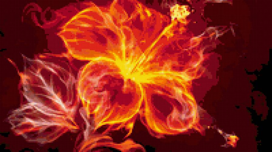 Огненный цветок - огонь, цветок - предпросмотр