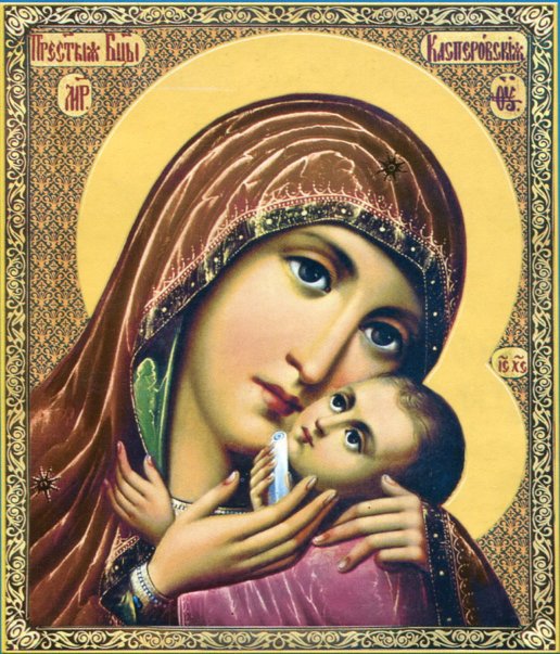 Икона Пресвятой Богородицы ''Касперовская'' - божество, икона, православные иконы, иконы, религия, святые, картина - оригинал