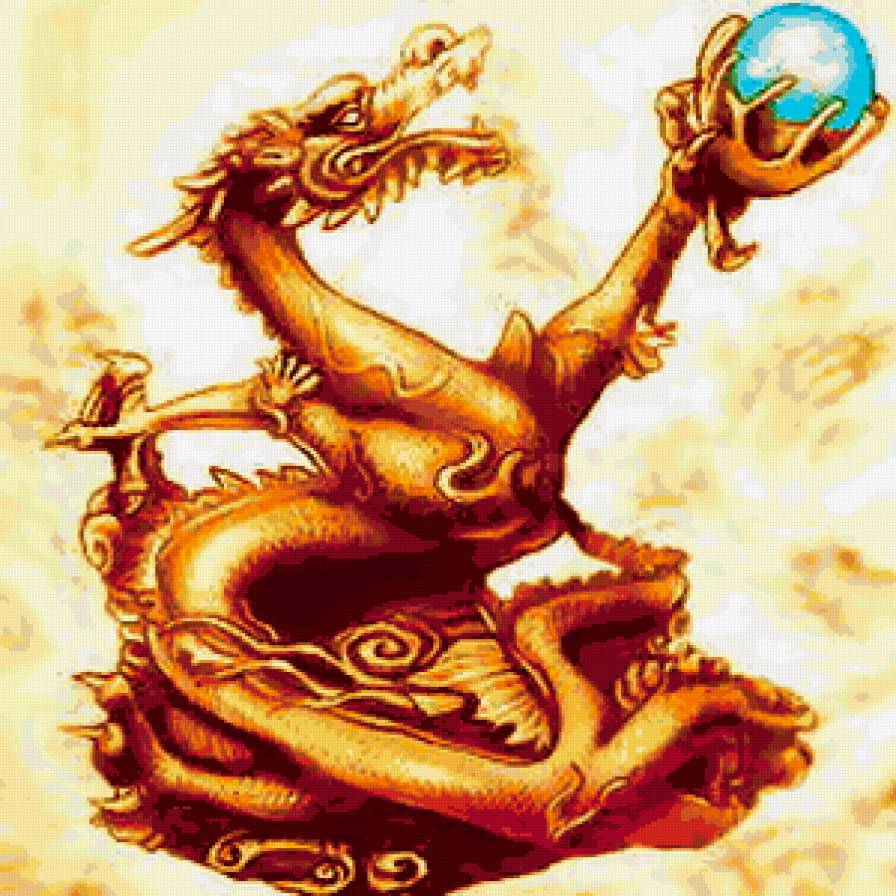 золотой дракон - китай - предпросмотр