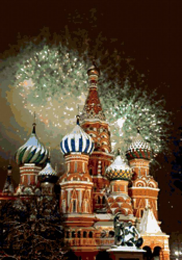 Москва - салют, собор, кремль, москва - предпросмотр