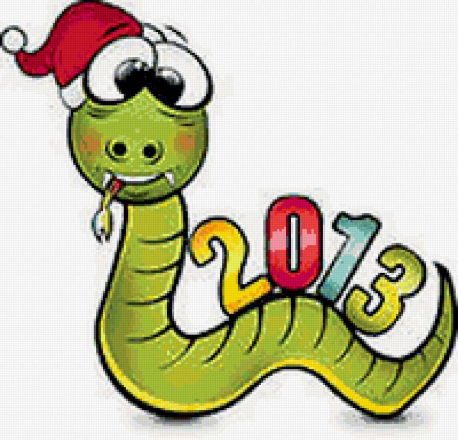змея - змея, новый год - предпросмотр