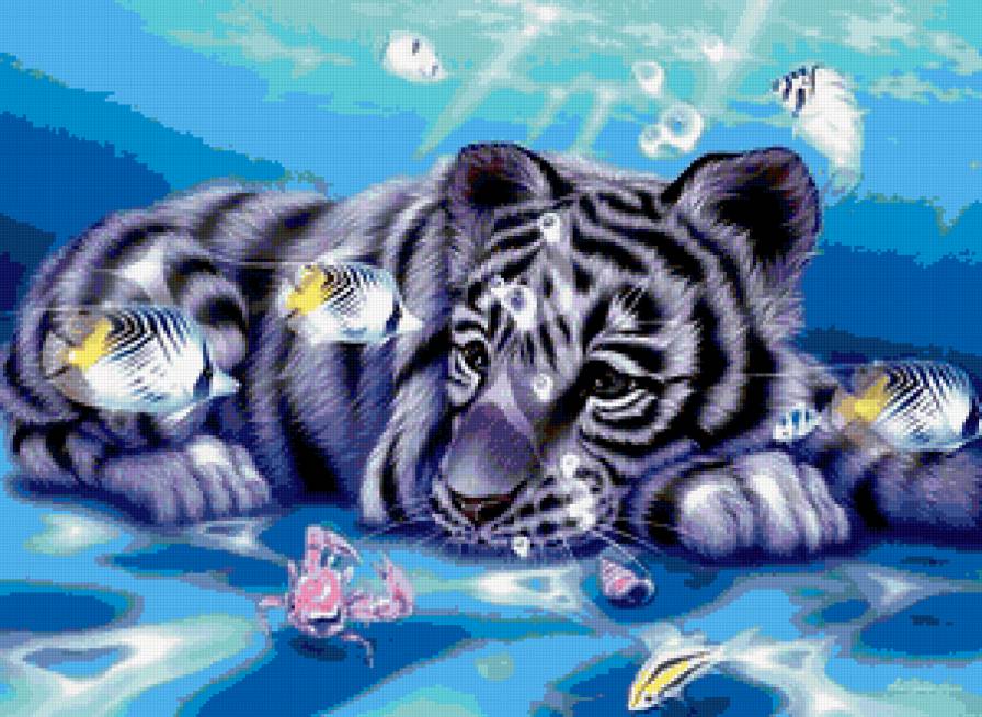 Тигрёнок - тигры, животные - предпросмотр