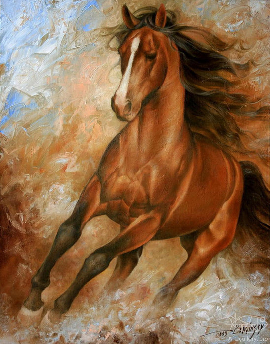 Артур Брагинский -''Вихрь'' - брагинский, кони, животные, лошади, лошадь - оригинал