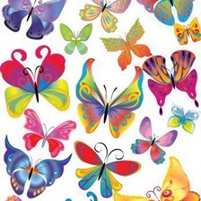 Оригинал схемы вышивки «бабочки» (№200547)