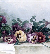 Прекрасные цветы от Лонгре 5. Фрагмент 3 - живопись, картина, натюрморт, цветы, лонгре - оригинал