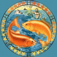 Оригинал схемы вышивки «знак зодиака рыба» (№201098)