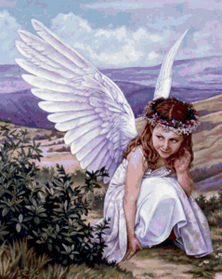 ангелочек - дети, ангел, девочка, ангелы - предпросмотр