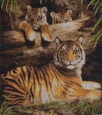 Оригинал схемы вышивки «Тигр» (№201862)