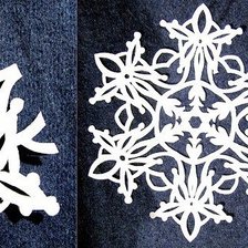Оригинал схемы вышивки «снежинки» (№201962)