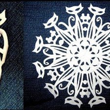 Оригинал схемы вышивки «снежинки» (№201963)
