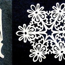 Оригинал схемы вышивки «снежинки» (№201967)