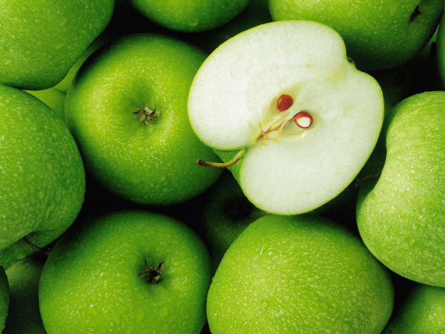 зеленые яблоки - в кухню, фрукты, зеленый - оригинал