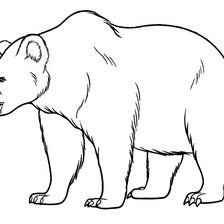 Схема вышивки «Белый медведь»