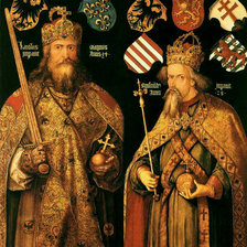 Оригинал схемы вышивки «Альбрехт Дюрер.Император Карл и Сигизмунд.» (№203168)