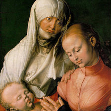 Схема вышивки «Альбрехт Дюрер.Мария с младенцем и святой Анной.»