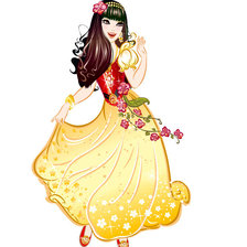 Оригинал схемы вышивки «Юная принцесса» (№203212)