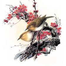 Оригинал схемы вышивки «Серия : Птицы» (№203604)