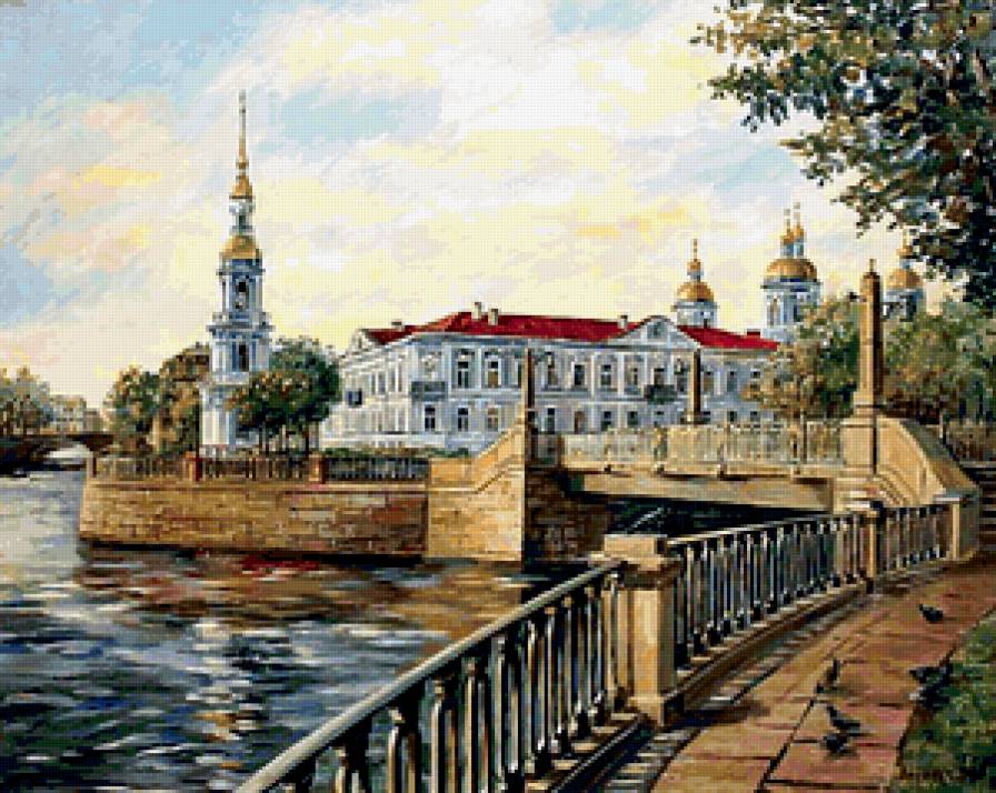 Санкт-Петербург - пейзаж, петербург, питер, река, мосты, город, архитектура - предпросмотр