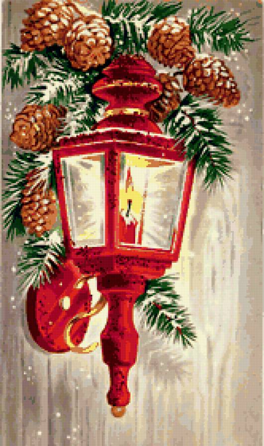 фонарик - новый год, рождество, зима, свеча, фонарь - предпросмотр