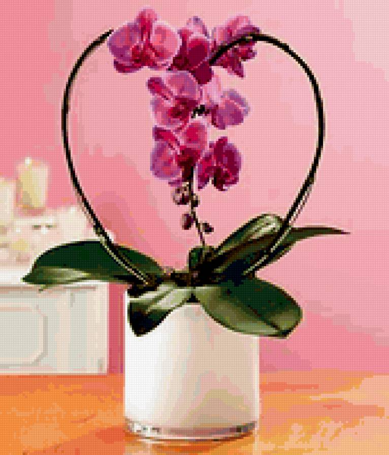 Орхидея в горшке - орхидея, цветы - предпросмотр