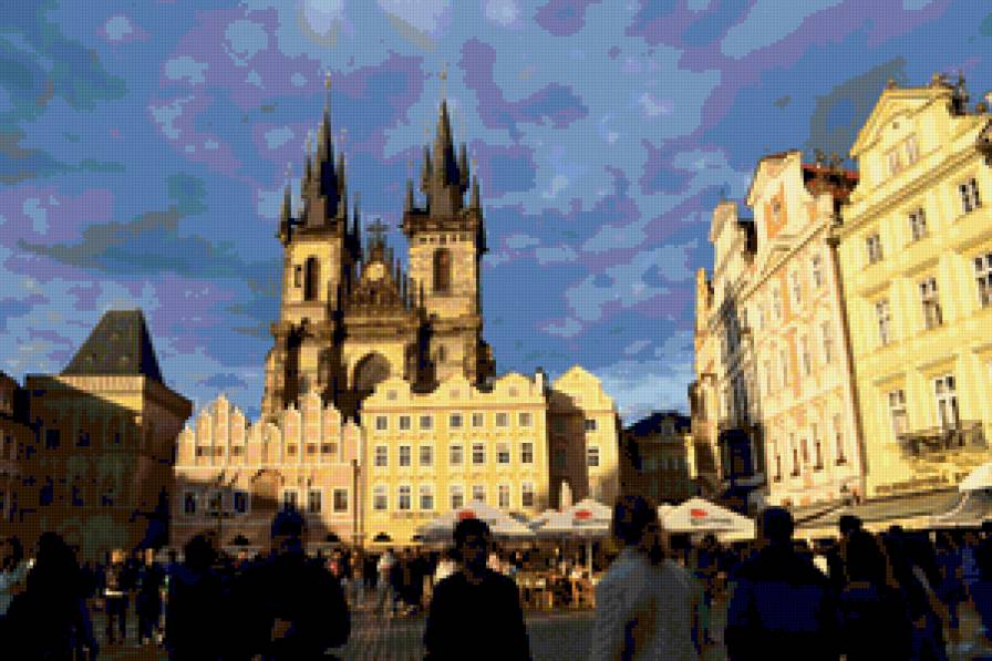 Прага Старомесская площадь - прага, площадь, здания - предпросмотр