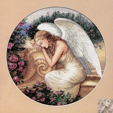 Схема вышивки «спящий ангел»
