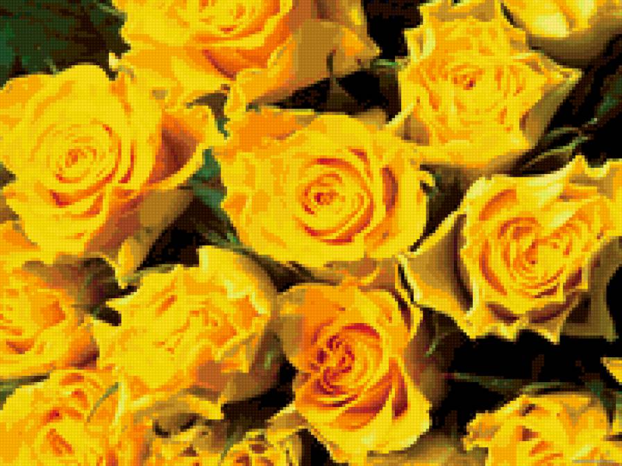 розы для подушки 2 - цветы, розы - предпросмотр