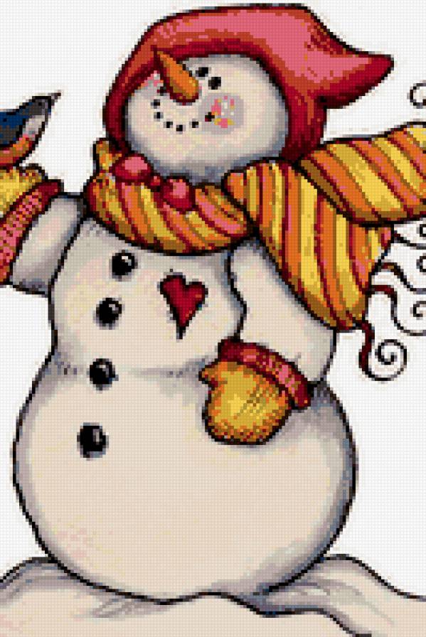 Снеговик - для детей - предпросмотр