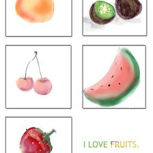 Оригинал схемы вышивки «I love fruits» (№208687)