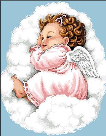 сладкий сон - ангел, дети, цветы - оригинал