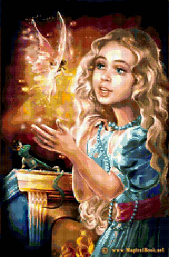 девочка и фея - ребенок, сказка, красота, фея, волшебство, девочка - предпросмотр