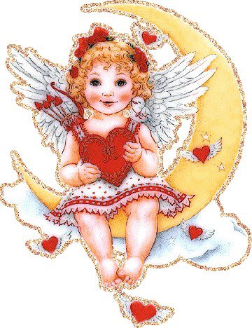 ангелочек - цветы, дети, ангел - оригинал