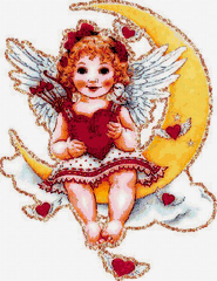 ангелочек - ангел, дети, цветы - предпросмотр