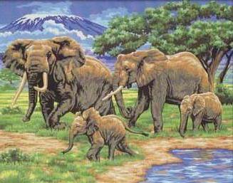 Семья слонов - семья, слоны - оригинал