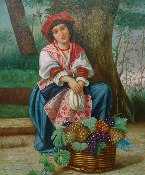 ЗОЛОТОЙ ВЕК -ИСТОРИЯ ОДНОЙ ЖЕНЩИНЫ - женщина, урожай, виноград, от известных художников - оригинал