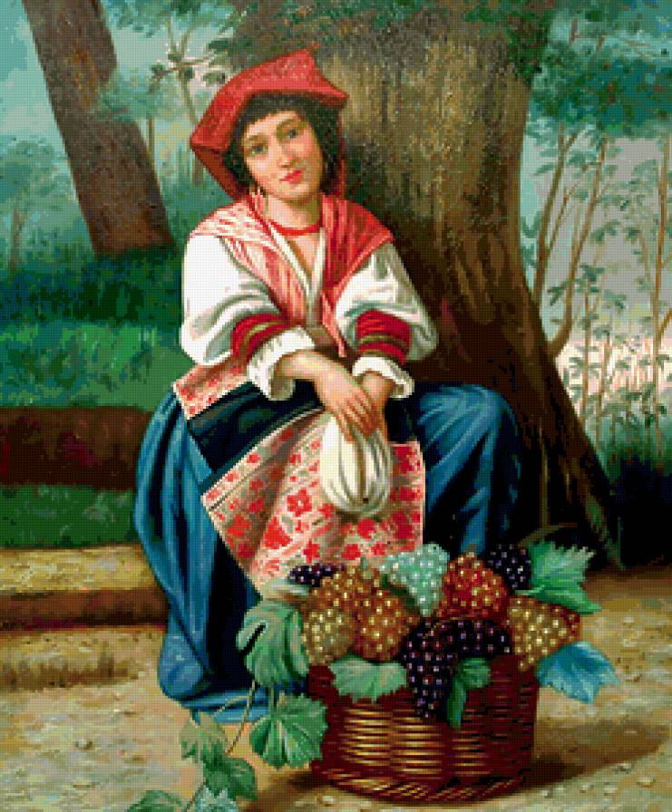 ЗОЛОТОЙ ВЕК -ИСТОРИЯ ОДНОЙ ЖЕНЩИНЫ - урожай, виноград, женщина, от известных художников - предпросмотр