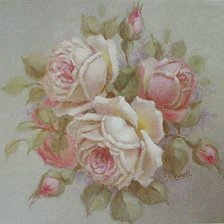 Оригинал схемы вышивки «Розы» (№213753)