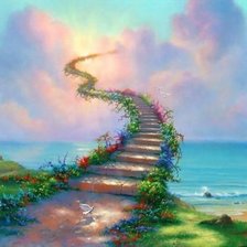 Схема вышивки «лестница в небо»