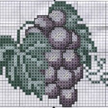 Оригинал схемы вышивки «виноград» (№214730)