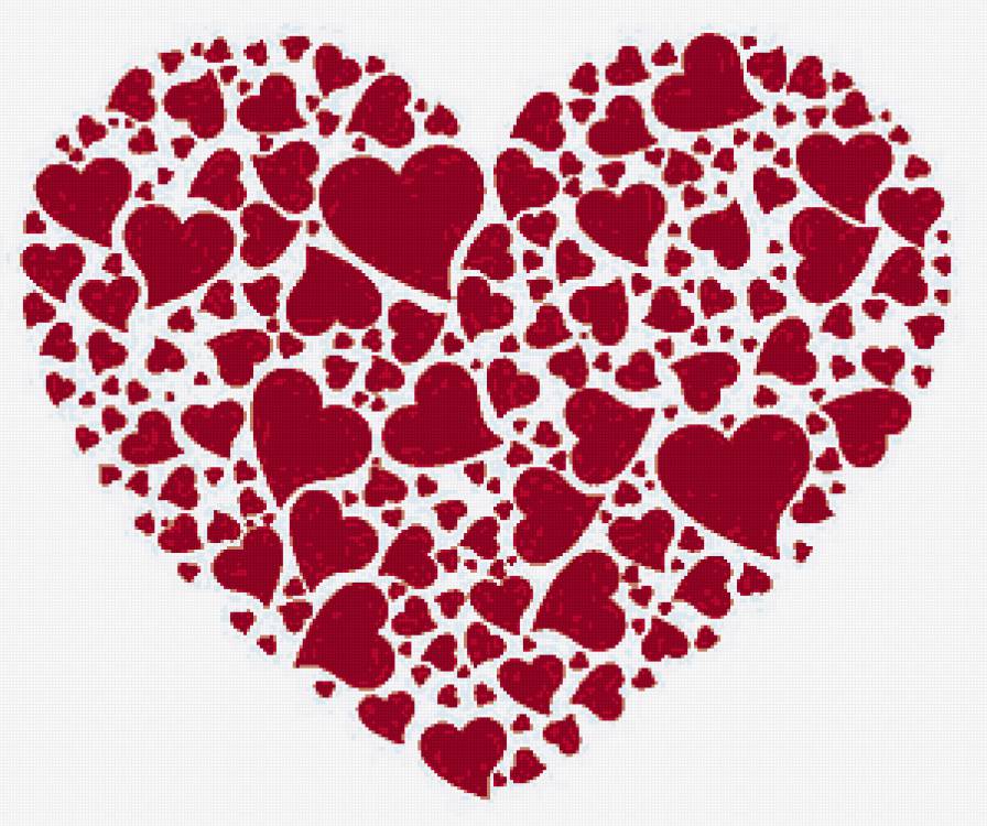 валентинка - монохром, сердце, любовь, валентинки, сердечки, валентинка - предпросмотр