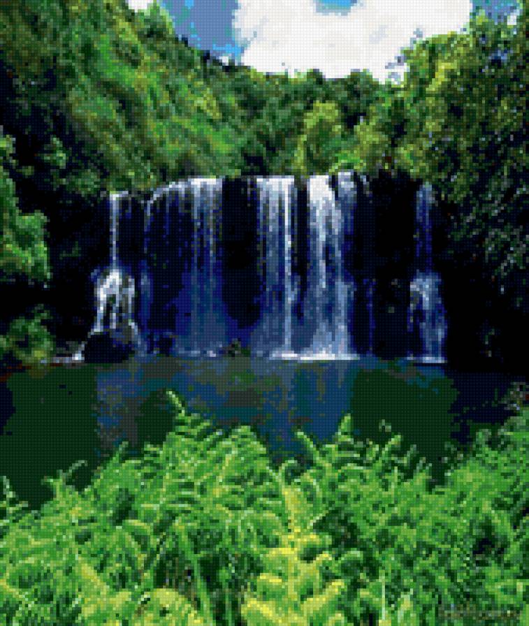 водопад - вода, природа, горы, лето - предпросмотр
