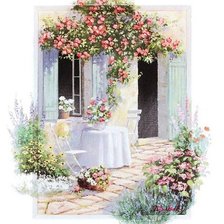 Цветочный дворик