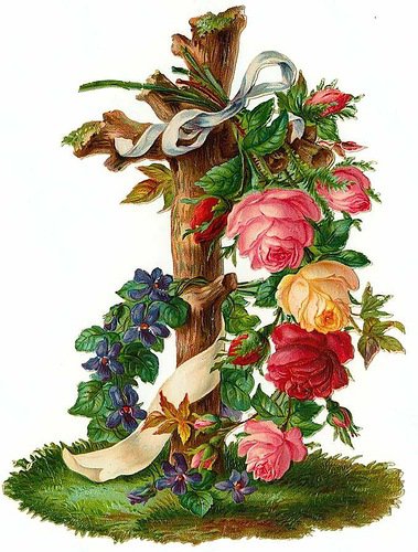 ПАСХА - цветы, пасха, праздники, крест, композиция - оригинал
