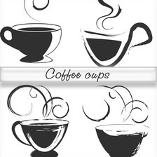 Оригинал схемы вышивки «Чашки кофе» (№216410)