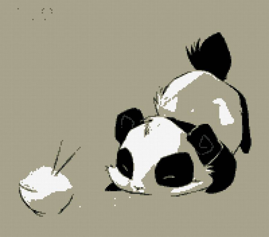 Панда - панда, животные, детские - предпросмотр