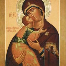 Оригинал схемы вышивки «Икона Богородица Владимирская» (№216538)