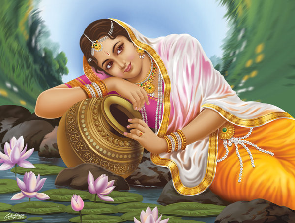 индианка - портрет, женщина, индия, люди, девушка, девушки, восток, образ - оригинал